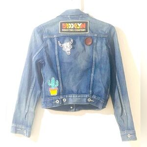 Vintage Levi’s Denim Trucker Jean Jacket Back Patches